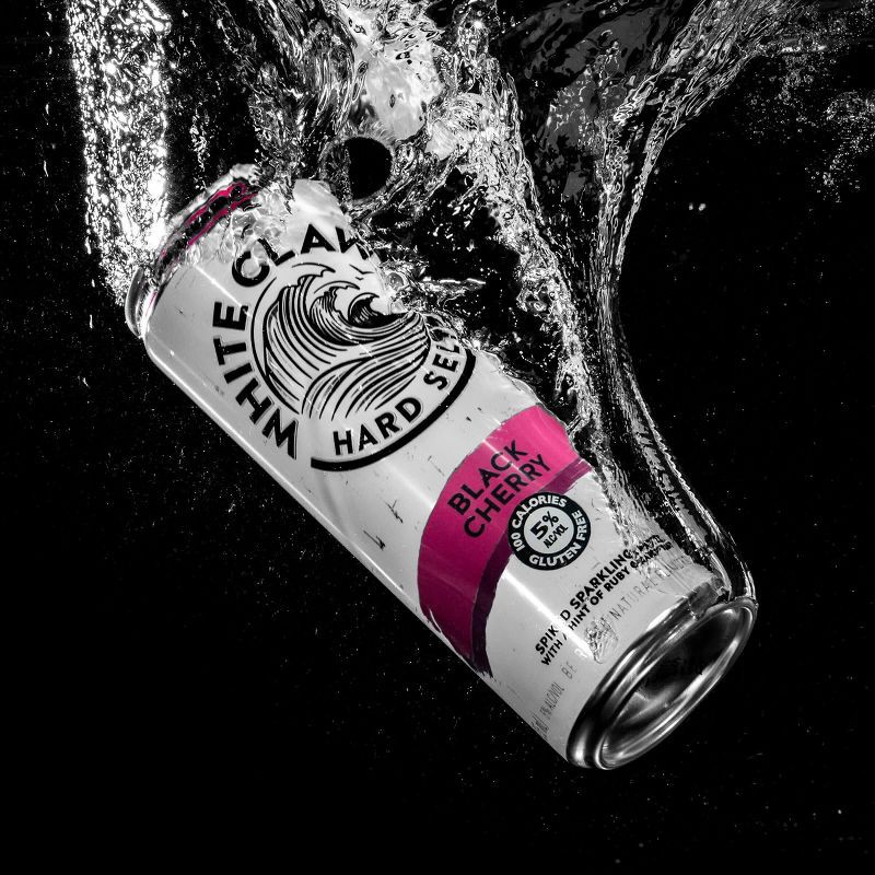 slide 3 of 8, White Claw Hard Seltzer White Claw Black Cherry Hard Seltzer - 12pk/12 fl oz Slim Cans, 12 ct; 12 fl oz