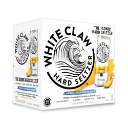 White Claw Hard Seltzer White Claw Mango Hard Seltzer - 6pk/12 fl oz Slim Cans