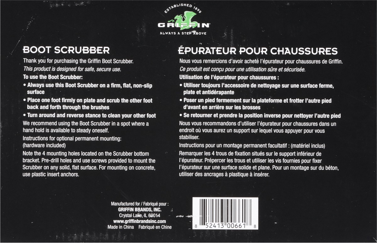 slide 2 of 13, Griffin Bros. Boot Scrubber 1 Each, 1 ct