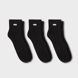 Pair of Thieves Men's Ankle Socks 3pk - Black 8-12