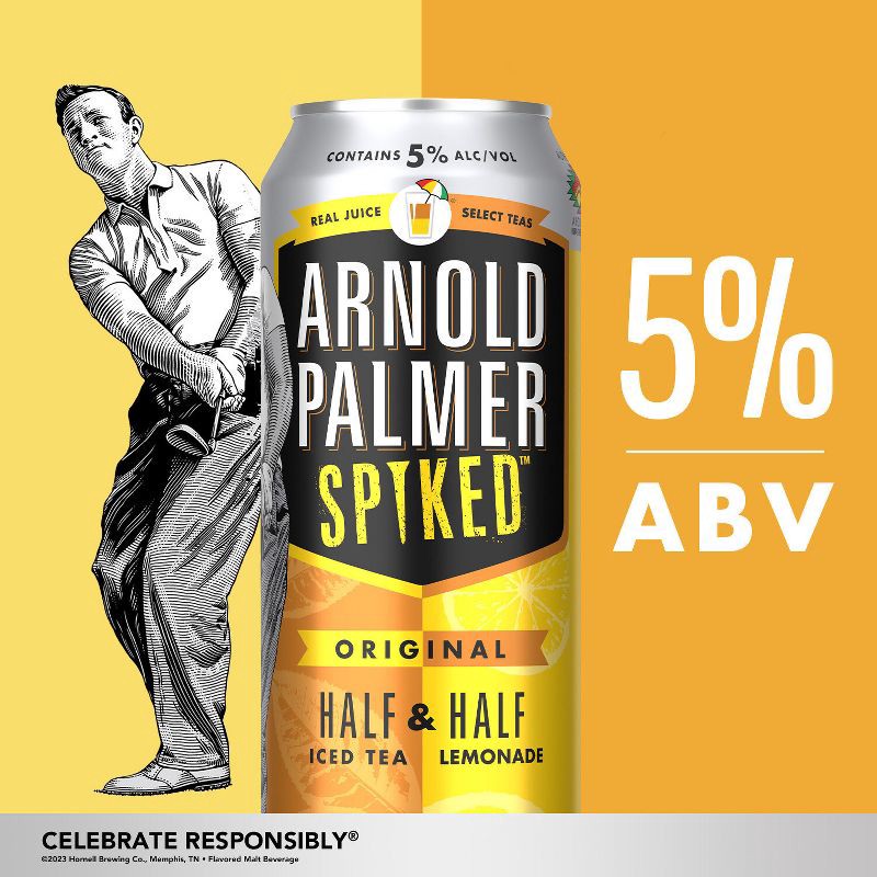 slide 2 of 9, Arnold Palmer Spiked Half & Half Original Flavored Malt Beverage - 12pk/12 fl oz Cans, 12 ct; 12 fl oz