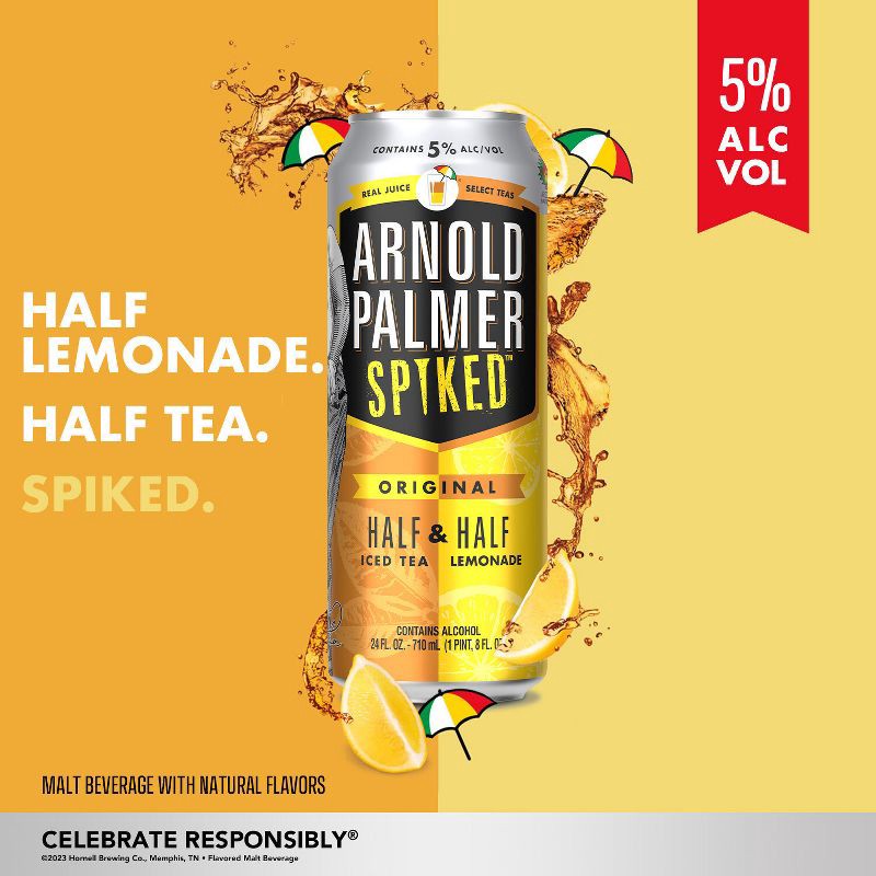 slide 3 of 9, Arnold Palmer Spiked Half & Half Original Flavored Malt Beverage - 12pk/12 fl oz Cans, 12 ct; 12 fl oz