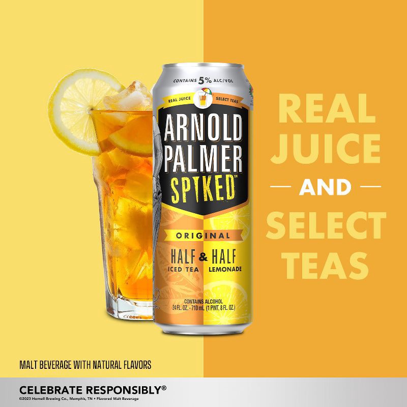 slide 4 of 9, Arnold Palmer Spiked Half & Half Original Flavored Malt Beverage - 12pk/12 fl oz Cans, 12 ct; 12 fl oz
