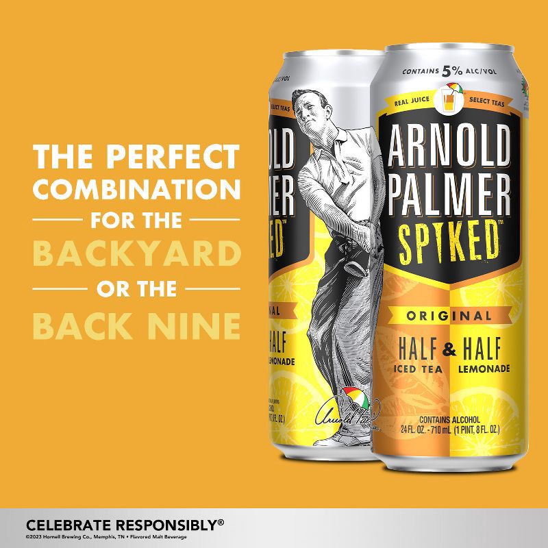 slide 6 of 9, Arnold Palmer Spiked Half & Half Original Flavored Malt Beverage - 12pk/12 fl oz Cans, 12 ct; 12 fl oz