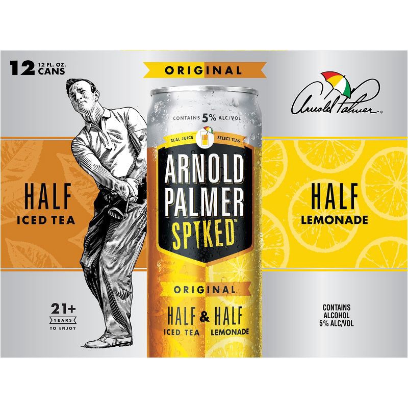 slide 7 of 9, Arnold Palmer Spiked Half & Half Original Flavored Malt Beverage - 12pk/12 fl oz Cans, 12 ct; 12 fl oz