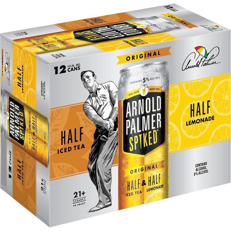 slide 1 of 9, Arnold Palmer Spiked Half & Half Original Flavored Malt Beverage - 12pk/12 fl oz Cans, 12 ct; 12 fl oz