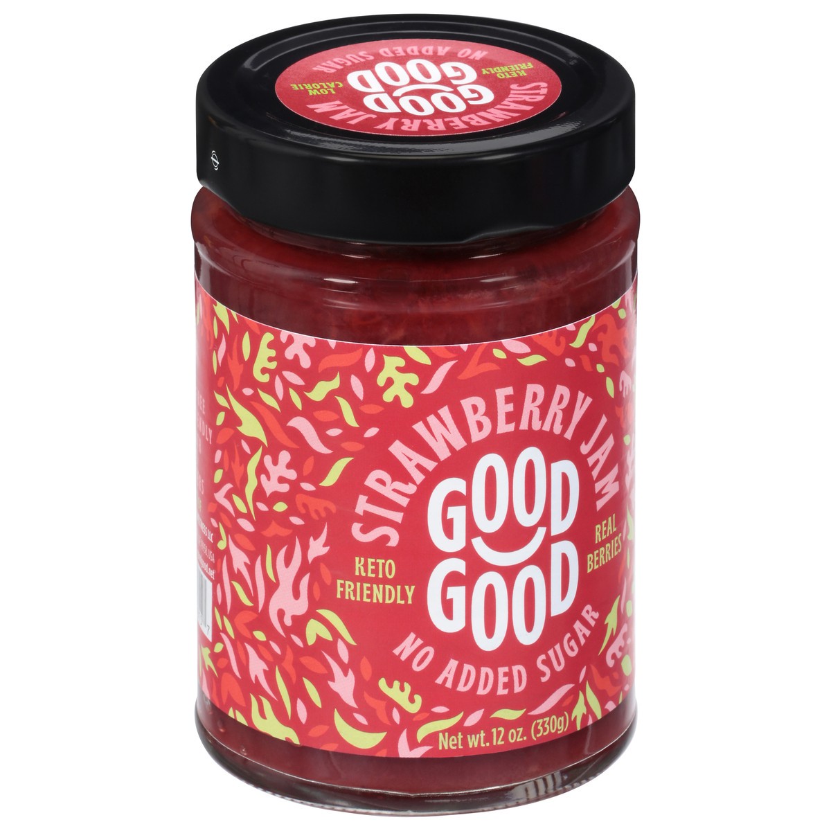 slide 3 of 9, Good Good Sweet Strawberry Jam, 12 oz