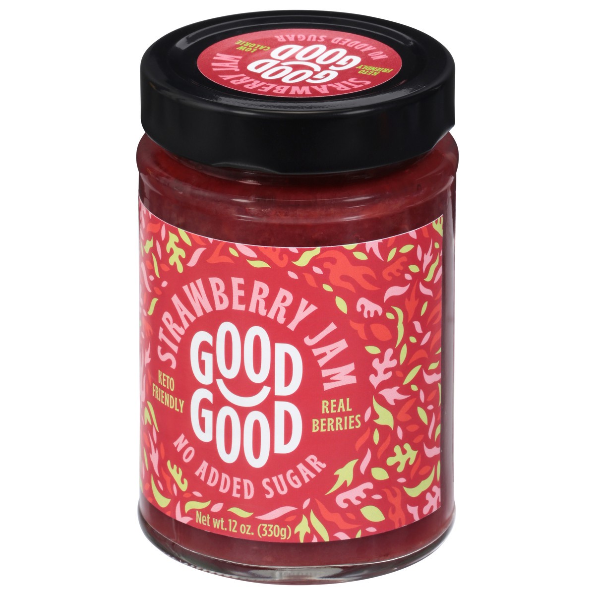 slide 8 of 9, Good Good Sweet Strawberry Jam, 12 oz