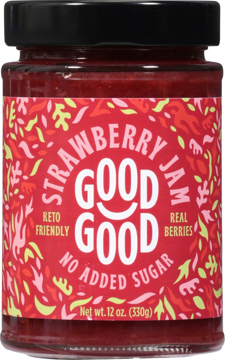 slide 4 of 9, Good Good Sweet Strawberry Jam, 12 oz