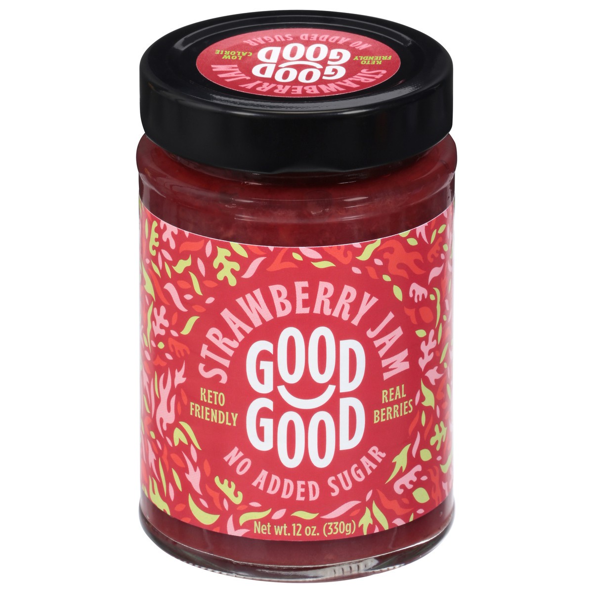 slide 1 of 9, Good Good Sweet Strawberry Jam, 12 oz