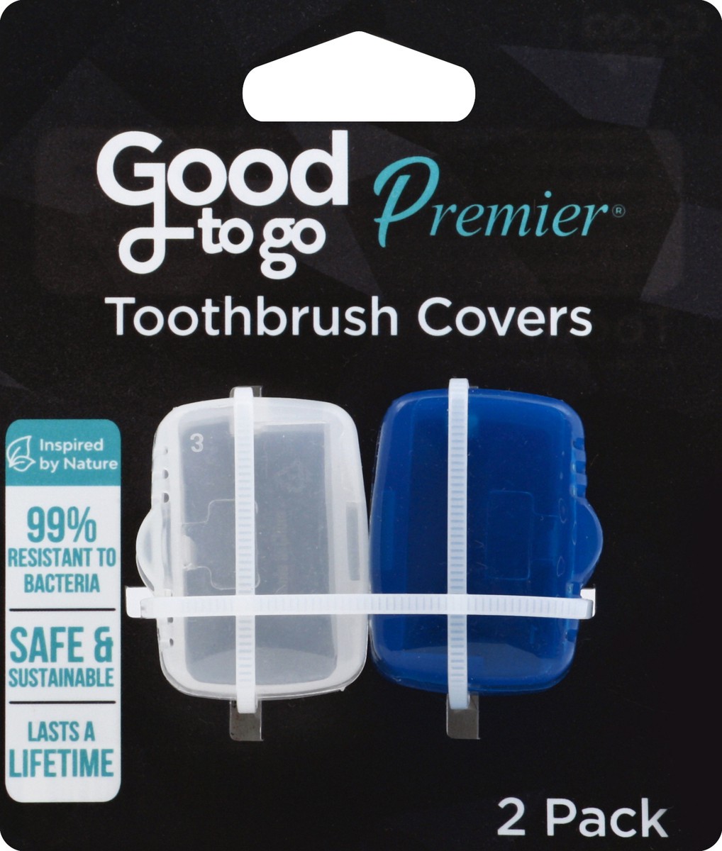 slide 4 of 7, Good to Go Premier Toothbrush Covers, 2 ct