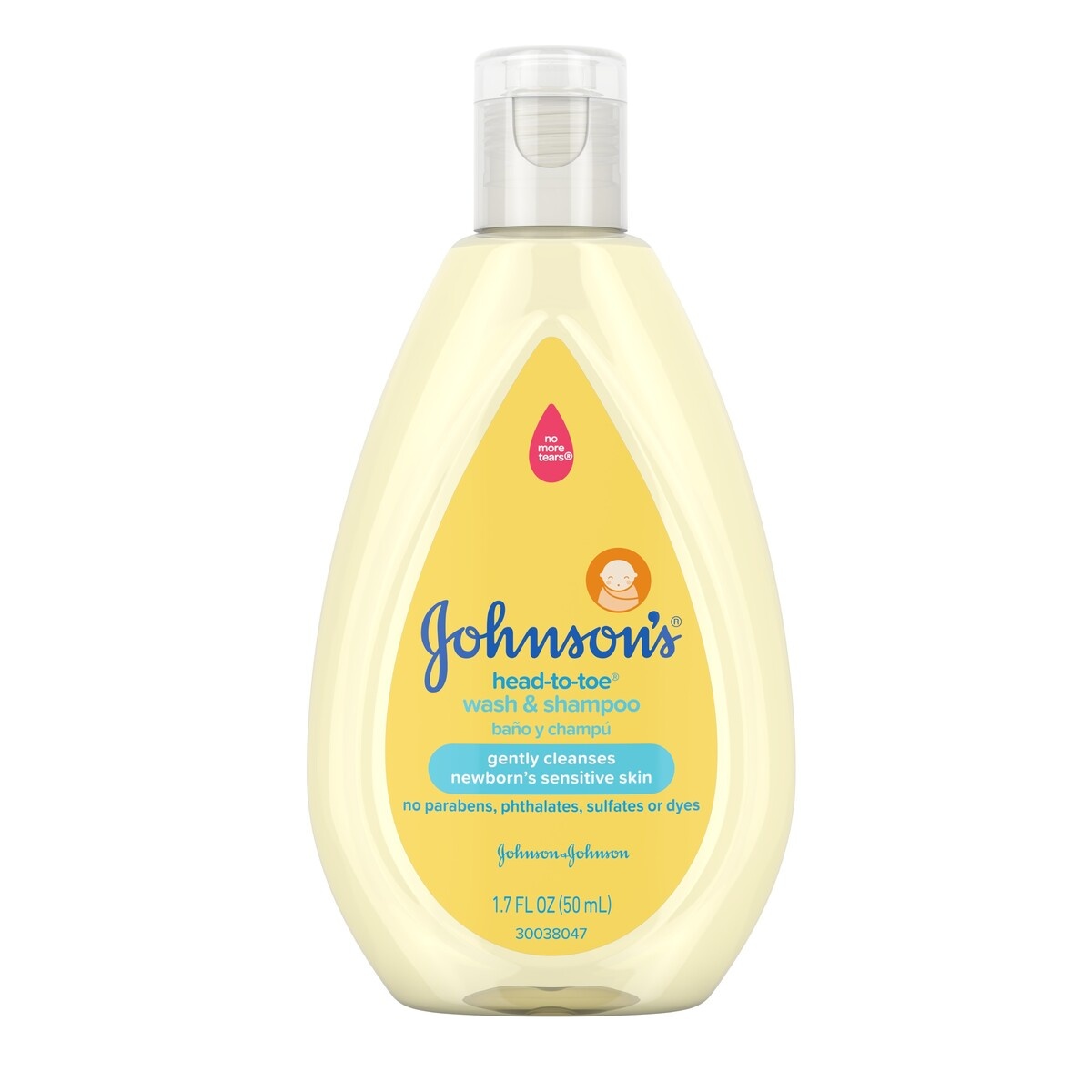 slide 5 of 8, Johnson's Head To Toe Baby Wash & Shampoo, 1.7 fl oz