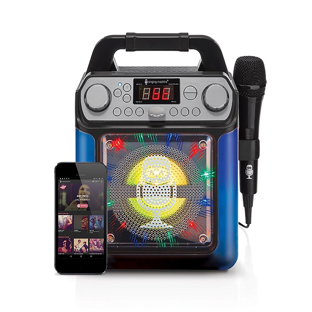 slide 4 of 5, Singing Machine Groove Mini Karaoke System - Black, 1 ct