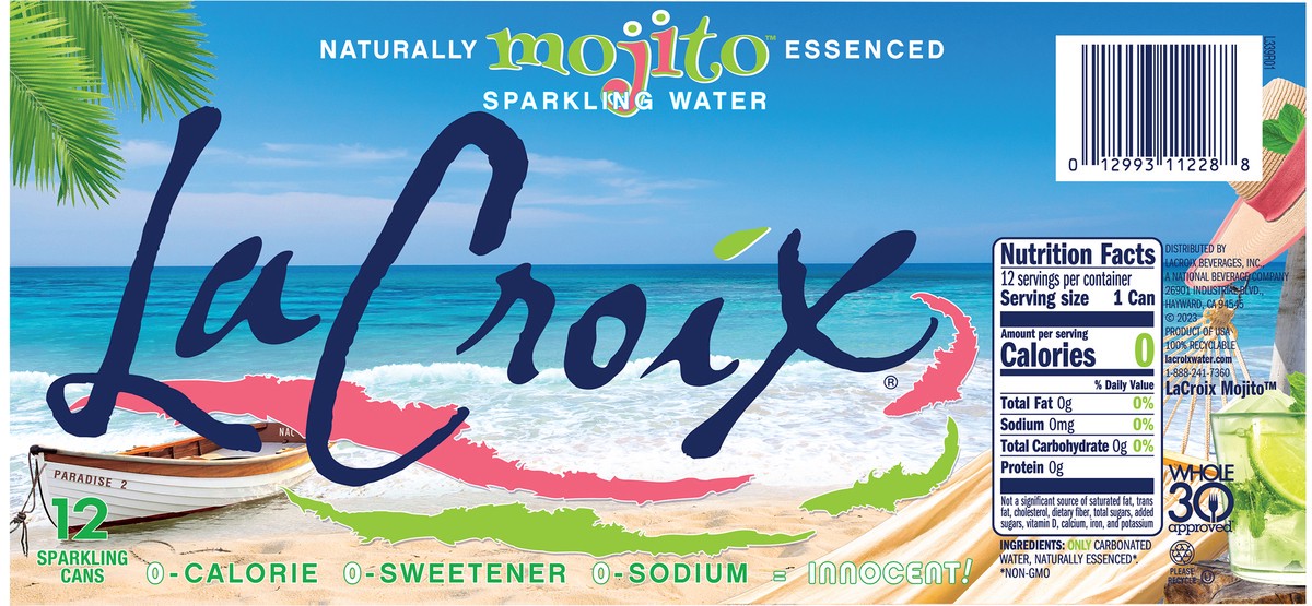 slide 7 of 9, La Croix Mojito - 12 ct, 12 ct; 12 fl oz