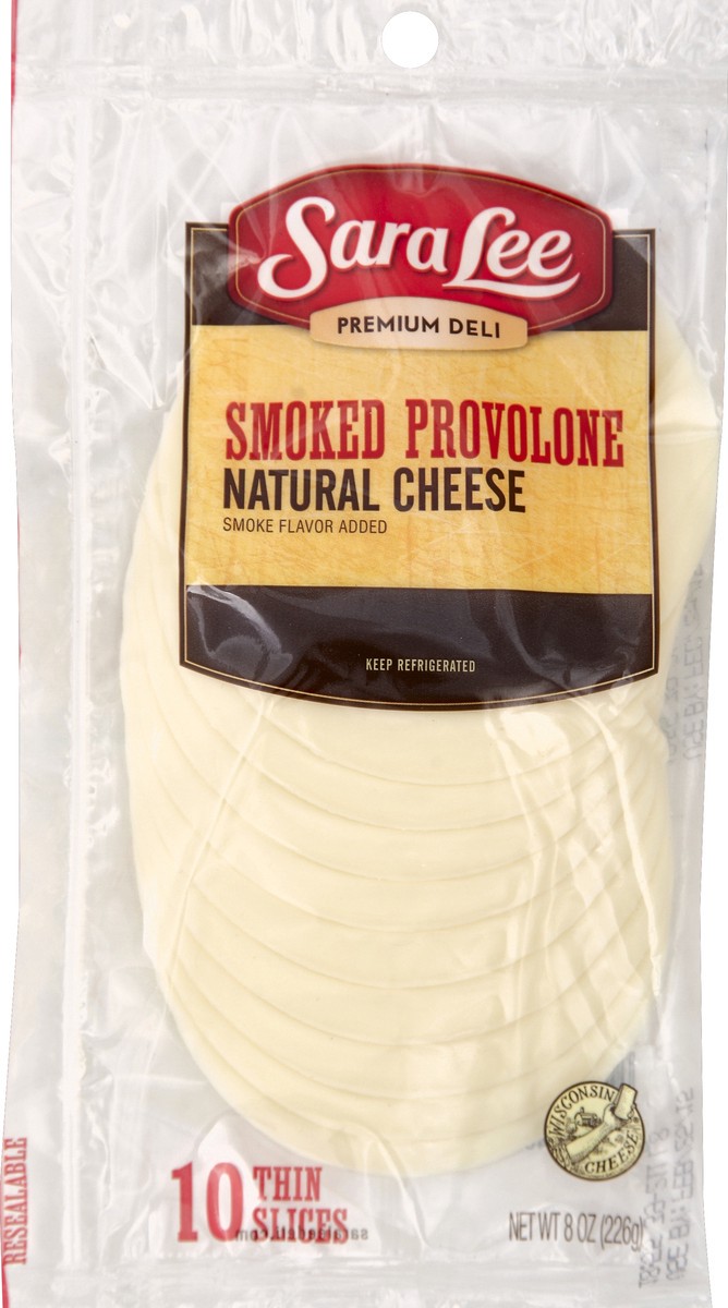 slide 3 of 3, Sara Lee Custom Slices Smoked Provolone Cheese, 8 oz