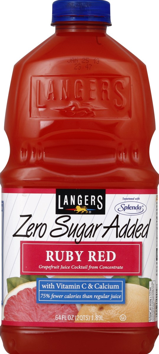 slide 4 of 4, Langers Diet Ruby Red Grapefruit Juice Cocktail - 64 fl oz, 64 fl oz