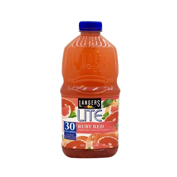 slide 1 of 4, Langers Diet Ruby Red Grapefruit Juice Cocktail - 64 fl oz, 64 fl oz