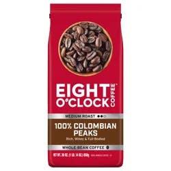 Eight O'Clock Coffee Eight O'Clock Colombian Peaks Whole Bean Coffee - 30 oz