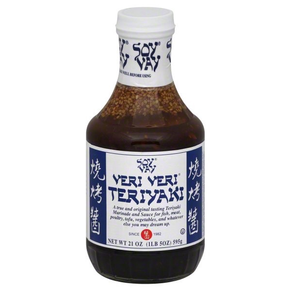 slide 1 of 6, Soy Vay Teriyaki Marinade and Sauce, Veri Veri, 21 oz