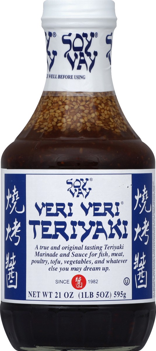 slide 5 of 6, Soy Vay Teriyaki Marinade and Sauce, Veri Veri, 21 oz