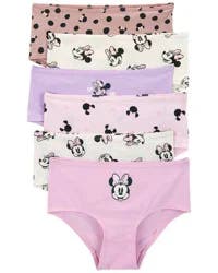 Carter's Kid 6-Pack Minnie Mouse Stretch Cotton Underwear Pink/Purple/White 14