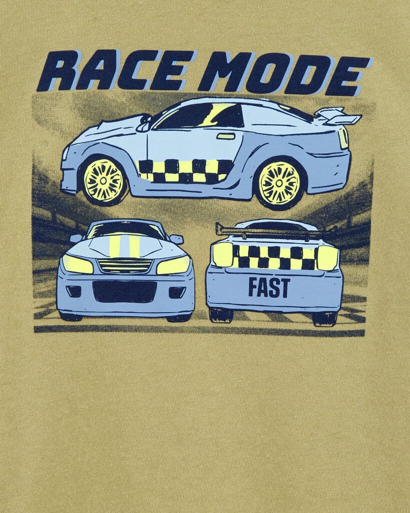 slide 2 of 2, Carter's Toddler Race Car Short-Sleeve Tee - Gold Gold 2T, 1 ct