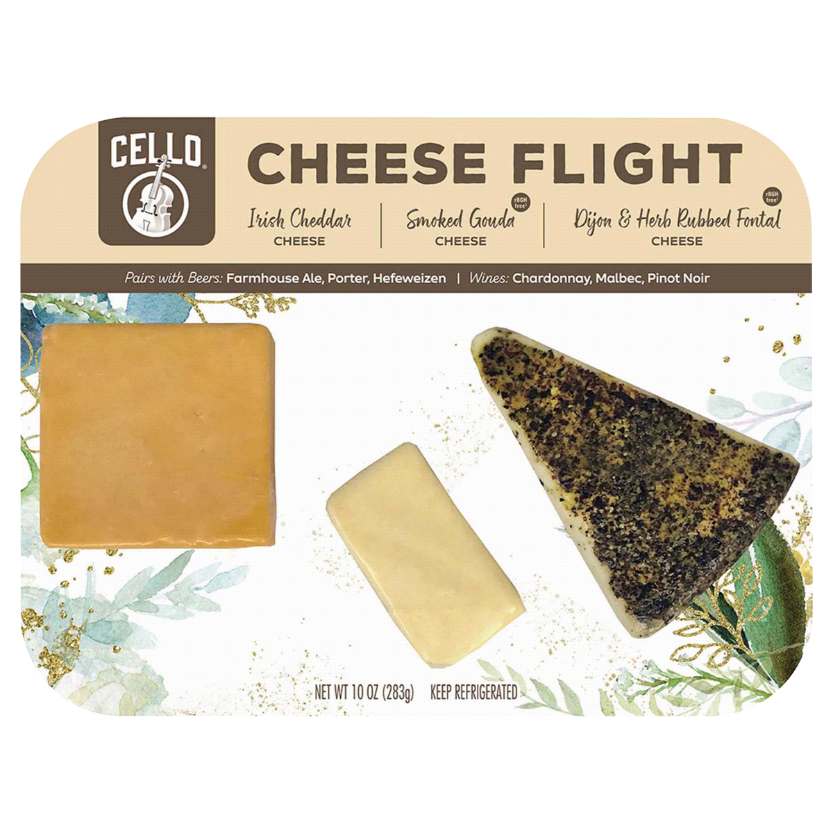 slide 1 of 5, Cello Cheese Flight, 10 oz