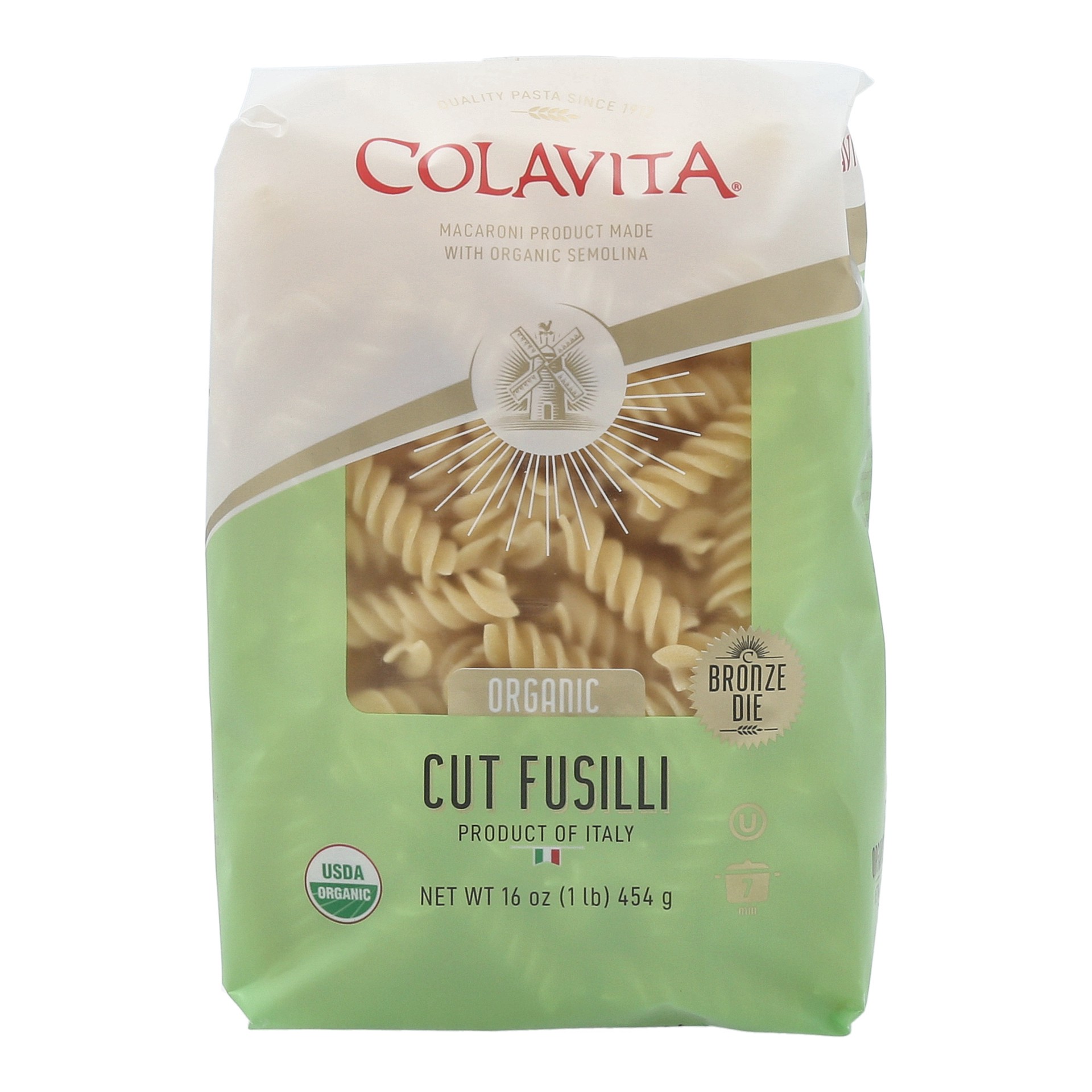 slide 1 of 5, Colavita Organic Cut Fusilli Pasta, 1 lb