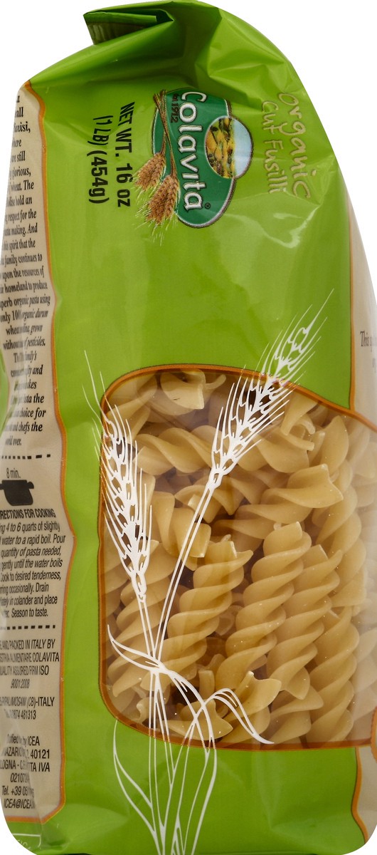 slide 4 of 5, Colavita Organic Cut Fusilli Pasta, 1 lb