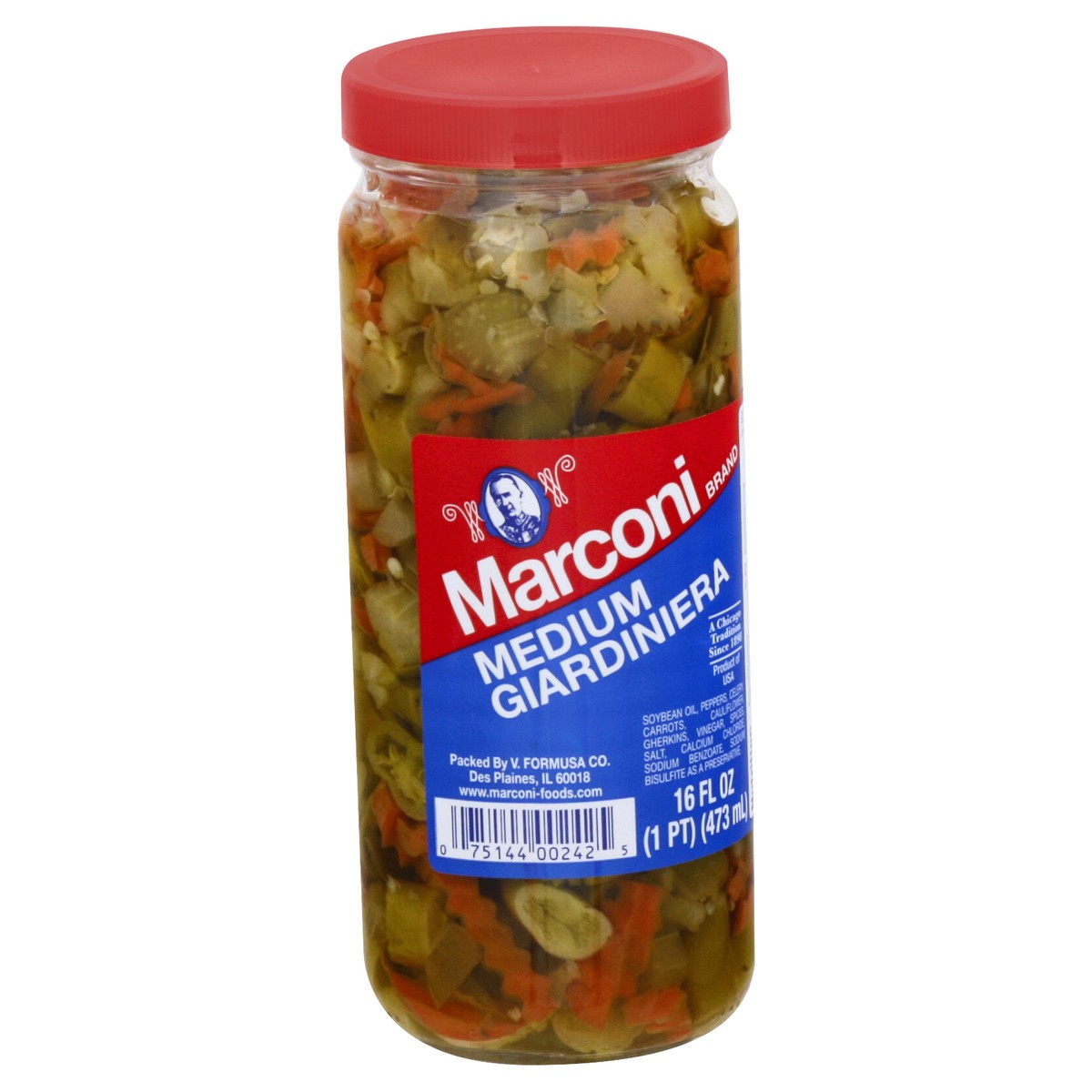 slide 3 of 10, Marconi Medium Giardiniera, 16 oz