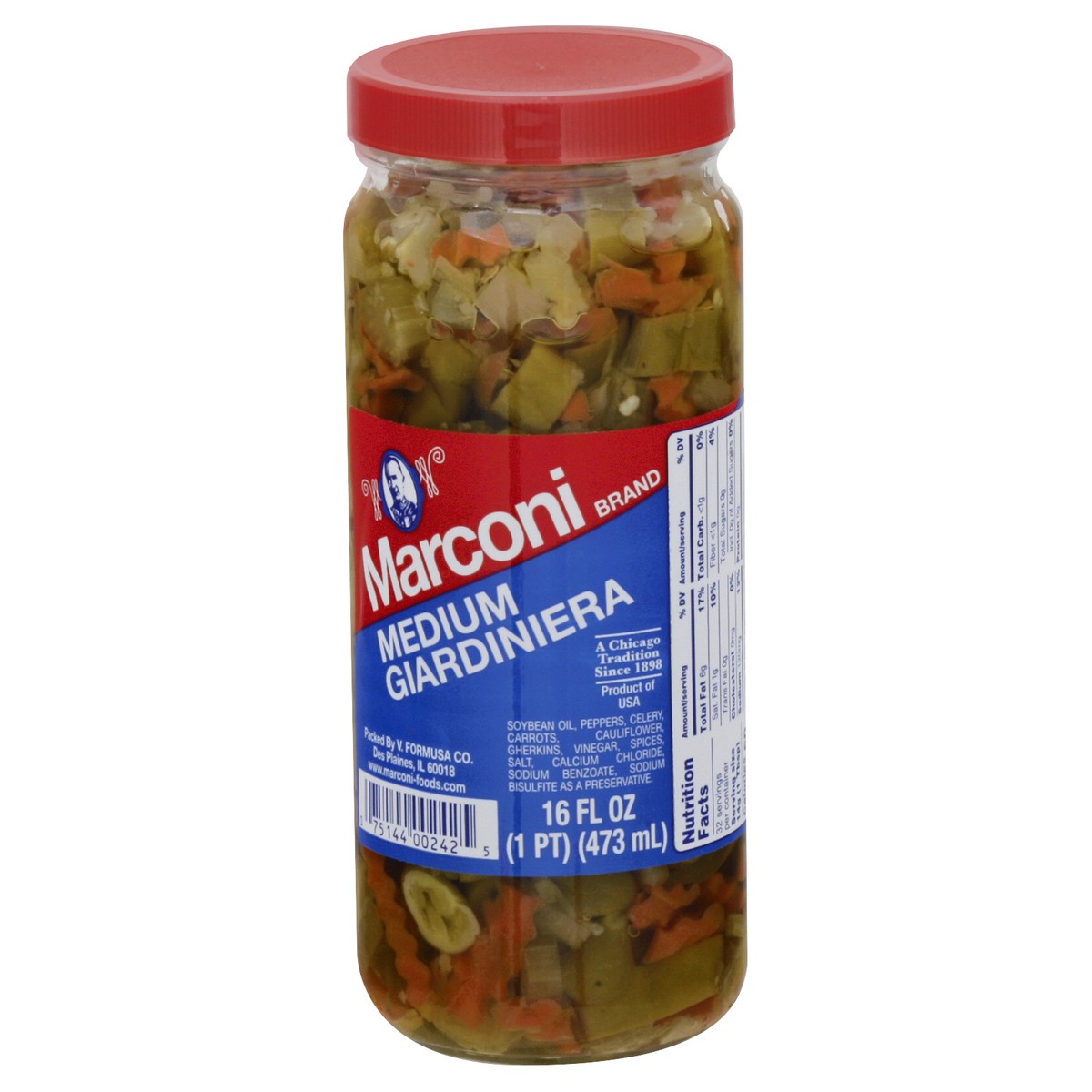 slide 2 of 10, Marconi Medium Giardiniera, 16 oz
