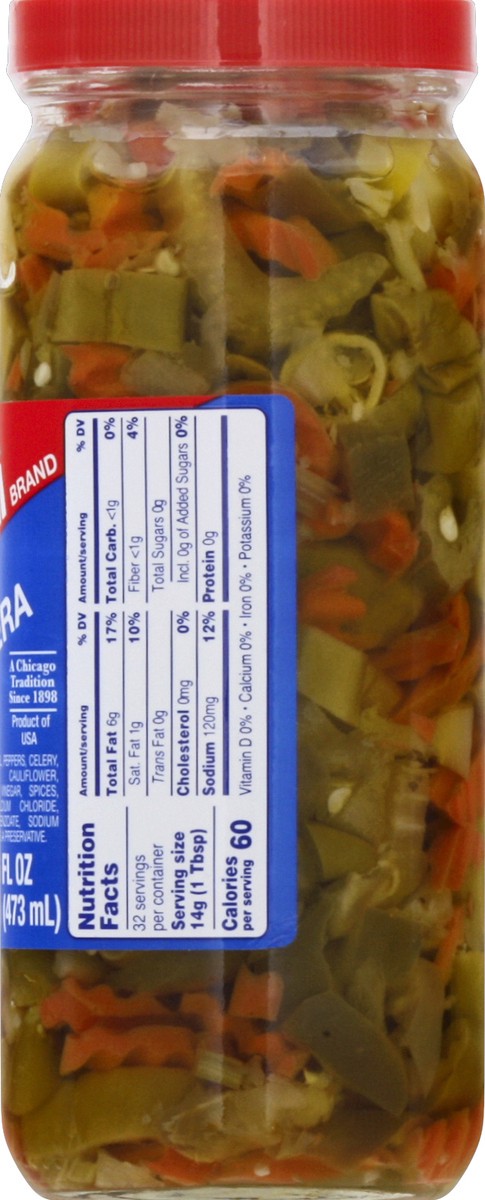 slide 5 of 10, Marconi Medium Giardiniera, 16 oz
