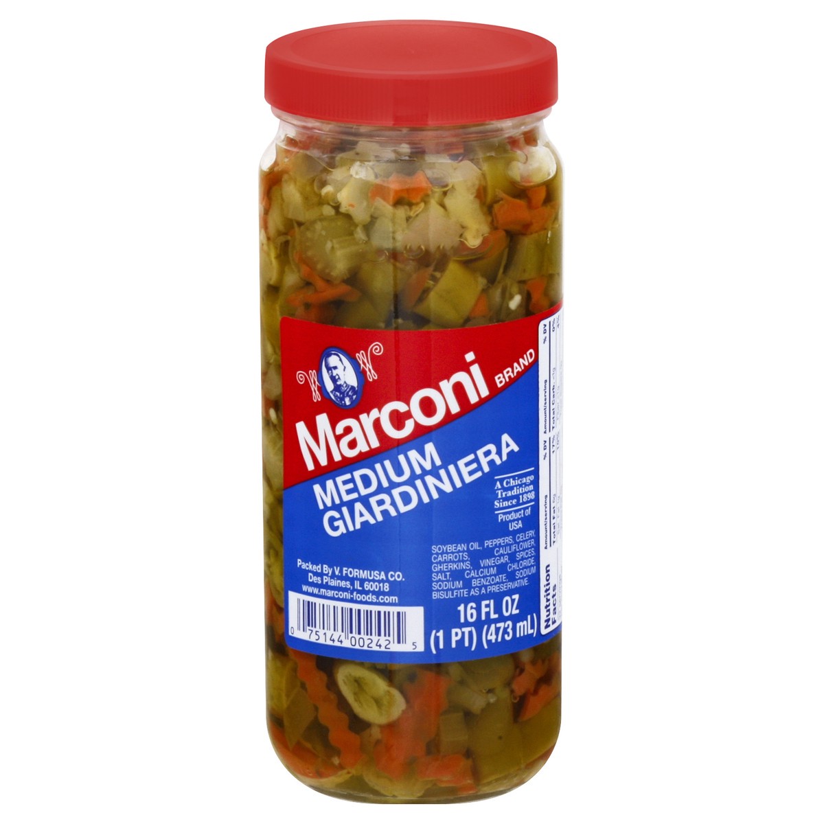 slide 7 of 10, Marconi Medium Giardiniera, 16 oz