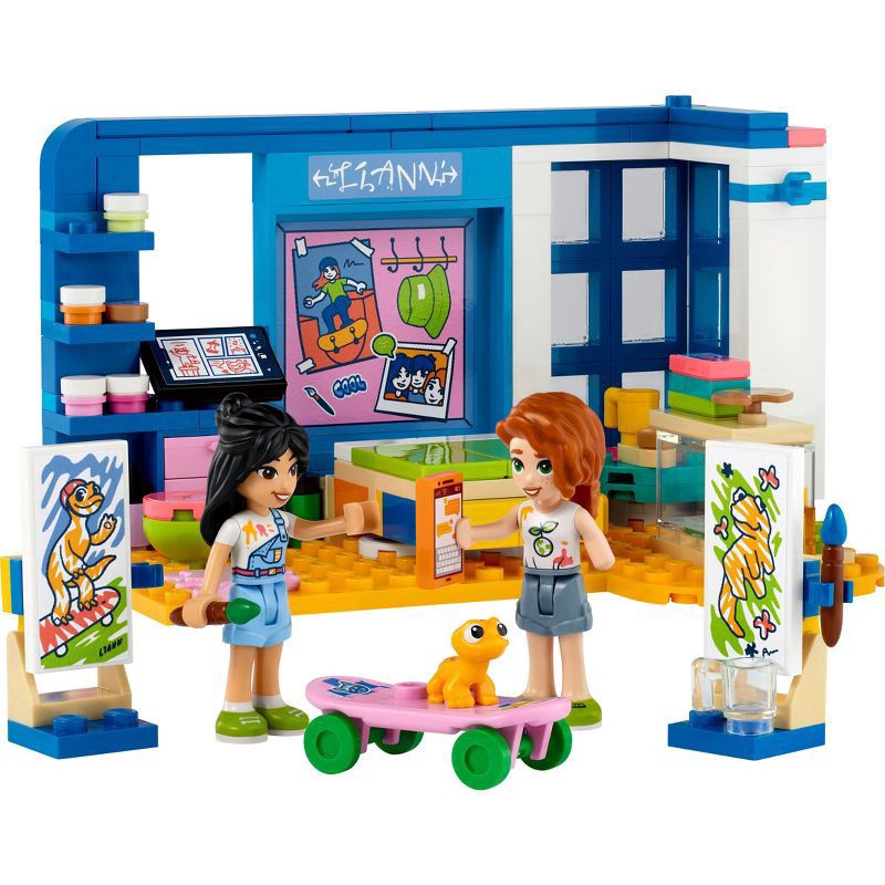 slide 2 of 6, LEGO Friends Liann's Room Mini-Doll & Toy Pet Playset 41739, 204 ct