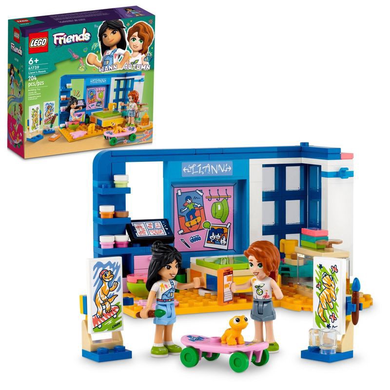 slide 1 of 6, LEGO Friends Liann's Room Mini-Doll & Toy Pet Playset 41739, 204 ct