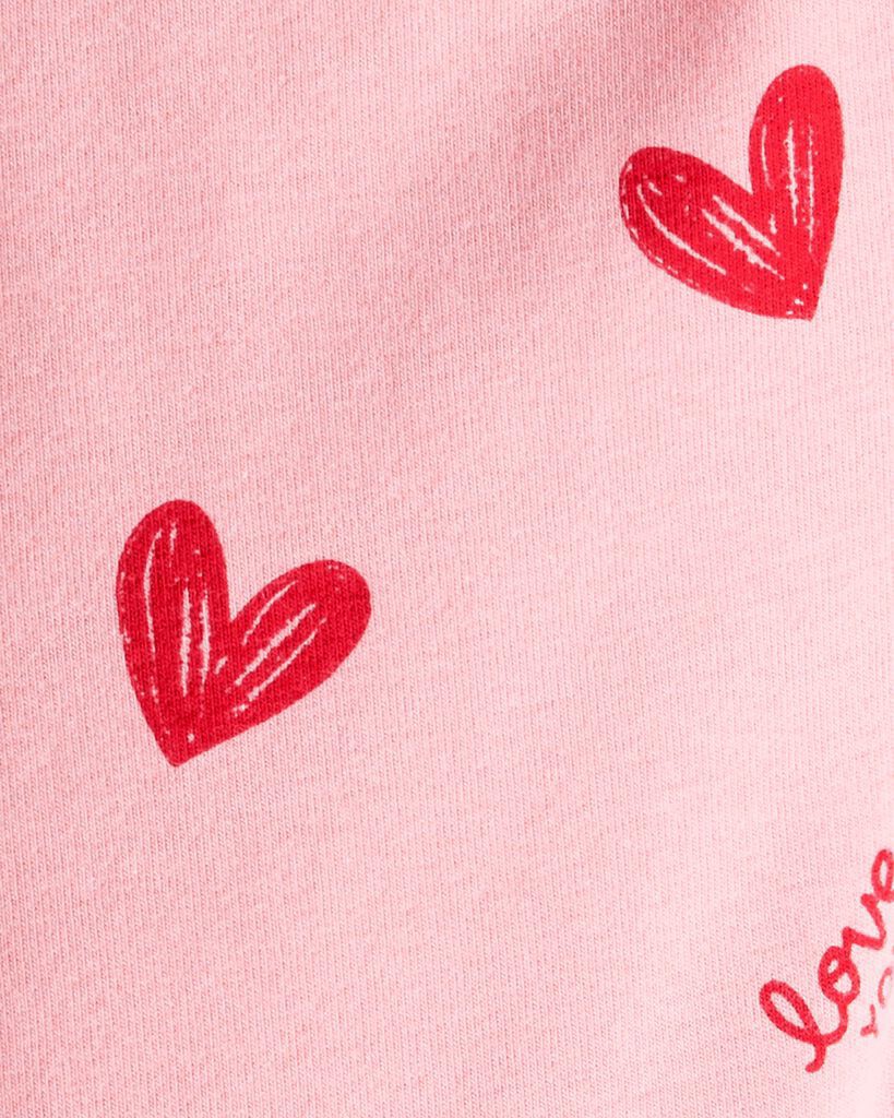 slide 2 of 3, Carter's Carters Baby Girl Heart Pull-On Stretch Leggings - Pink Pink 24M, 1 ct