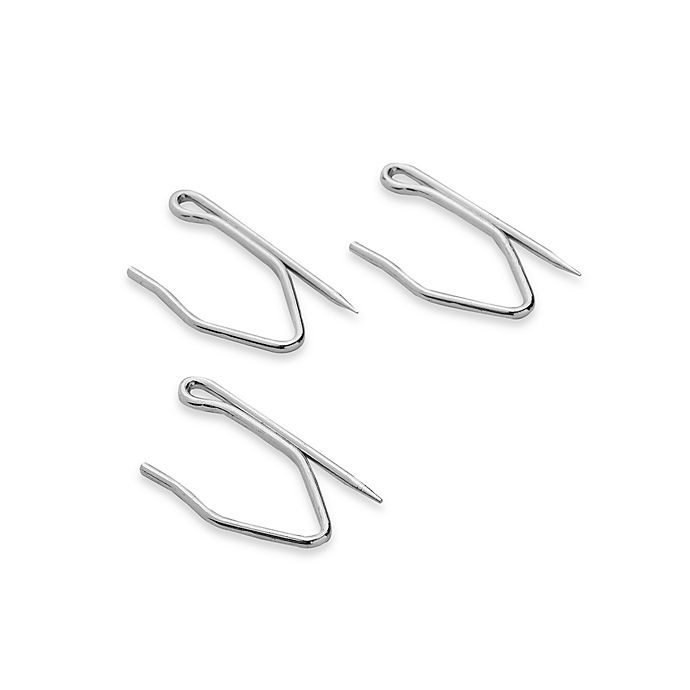 slide 1 of 1, Wamsutta Heavy Duty Offset Pin-On Hooks for Traverse Rods, 14 ct