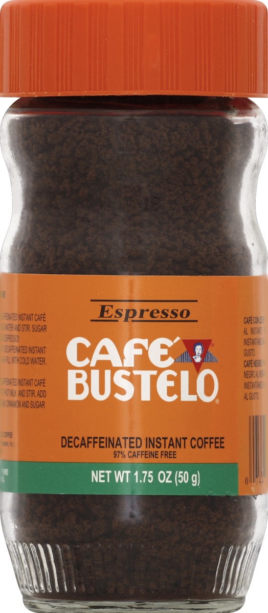 slide 4 of 6, NON BRAND Cafã© Bustelo Espresso Instantaneo (Decaf Instant Coffee )Jar, 1.75 oz