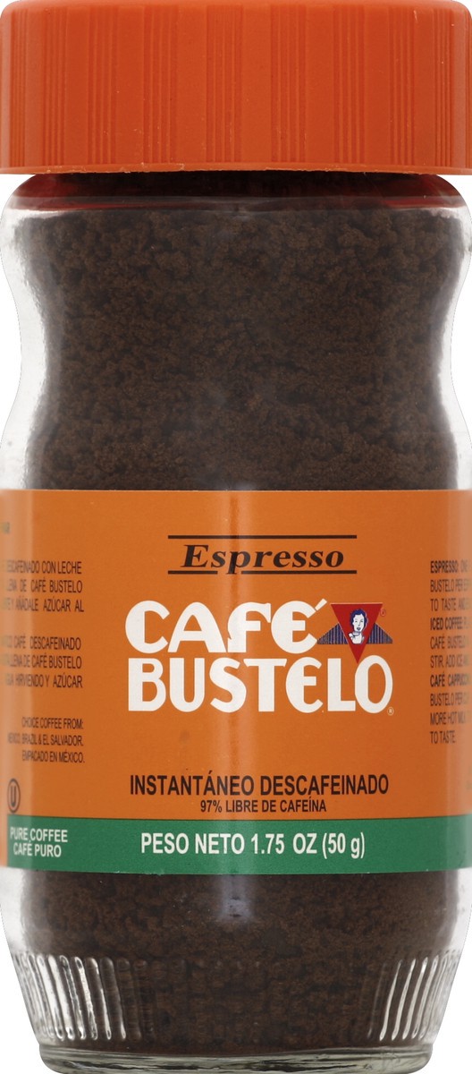 slide 6 of 6, NON BRAND Cafã© Bustelo Espresso Instantaneo (Decaf Instant Coffee )Jar, 1.75 oz