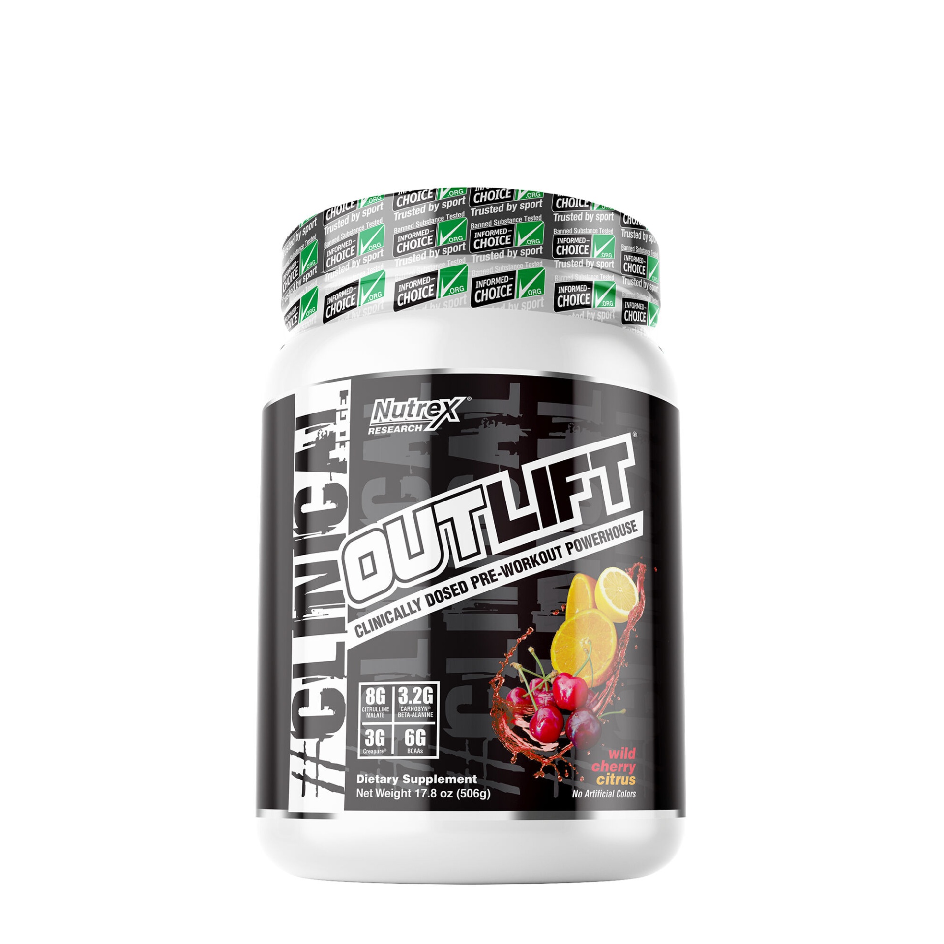 slide 1 of 1, Nutrex OUTLIFT Wild Cherry Citrus, 17.8 oz