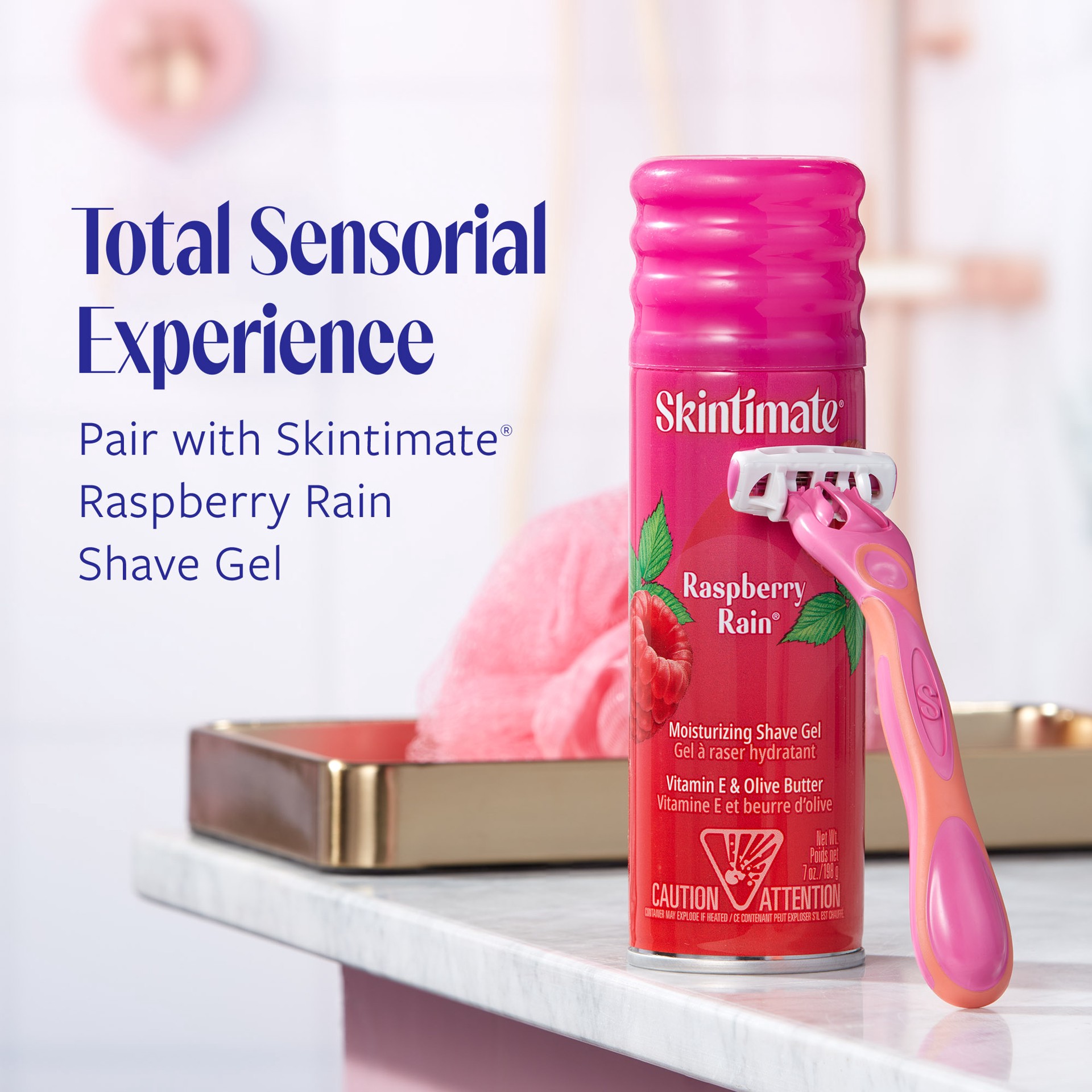 slide 7 of 8, Skintimate Raspberry Rain Disposables 4-Blade 4-Ct, 4 ct