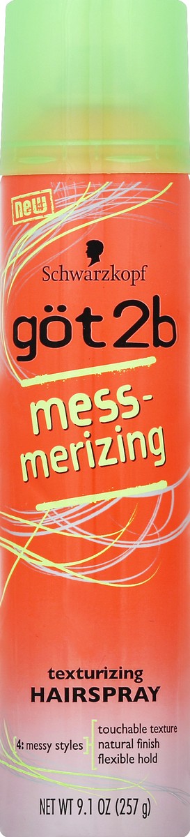 slide 2 of 2, göt2b Mess-merizing Hairspray, 9.1 Ounce, 9.1 oz