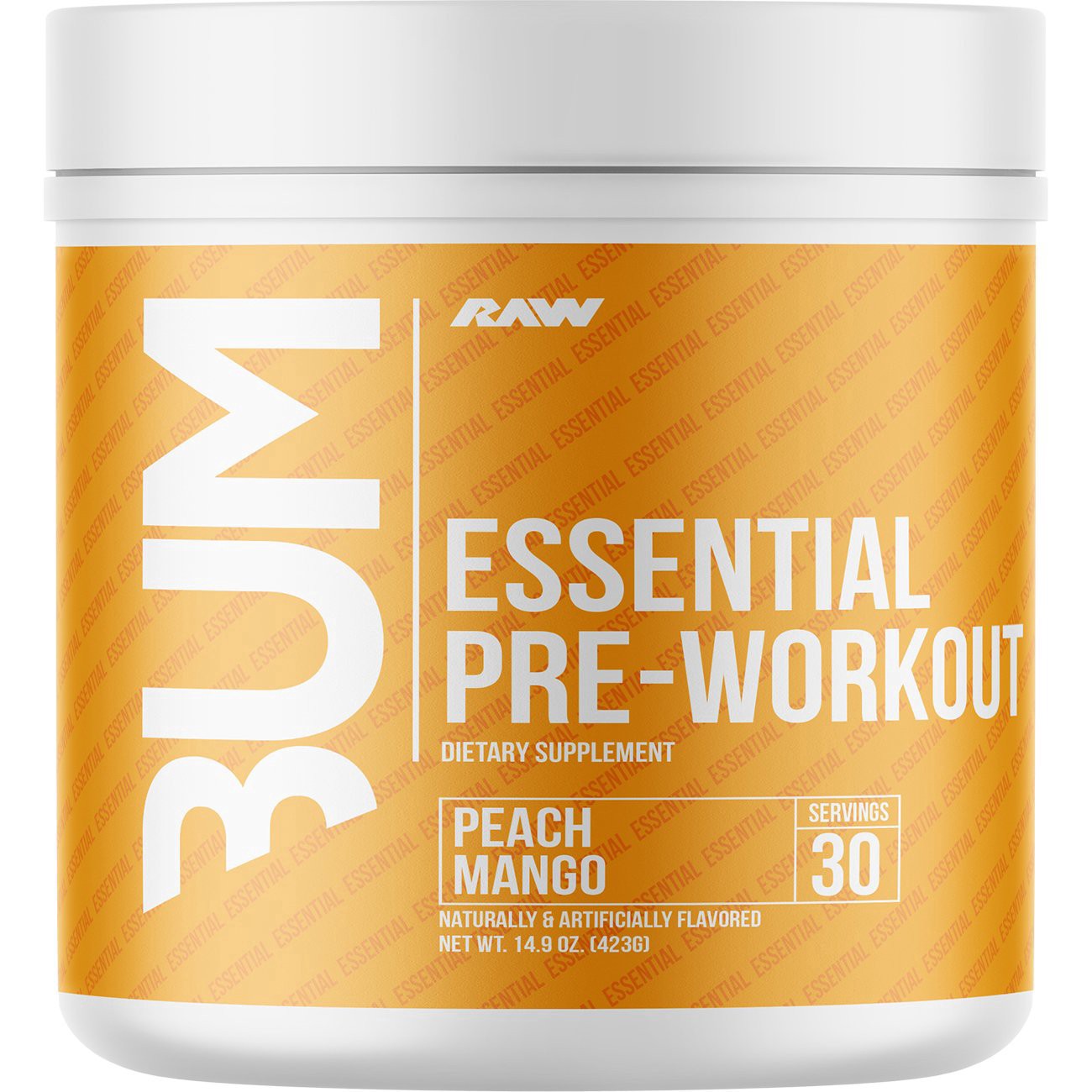 slide 1 of 1, Raw Essential Peach Mango Pre-Workout 14.9 oz, 14.9 oz
