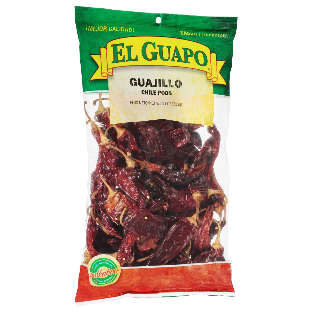 slide 3 of 9, El Guapo Chile Pods Guajillo, 11 oz