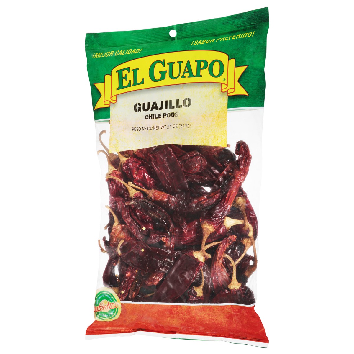 slide 8 of 9, El Guapo Chile Pods Guajillo, 11 oz