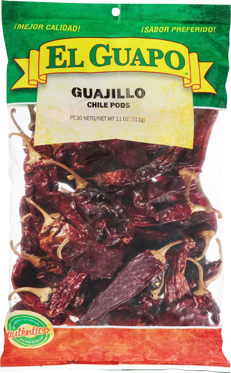 slide 6 of 9, El Guapo Chile Pods Guajillo, 11 oz