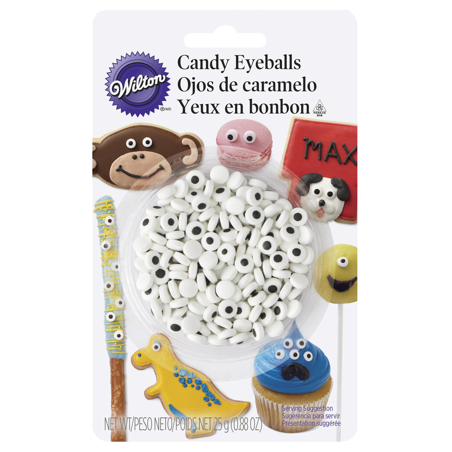 slide 1 of 5, Wilton Candy Eyeballs,, 0.88 oz