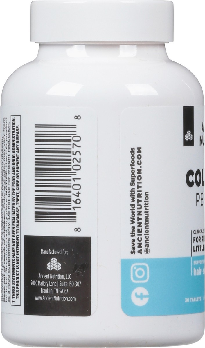 slide 6 of 13, Ancient Nutrition Collagen Peptides Tablets, 30 ct