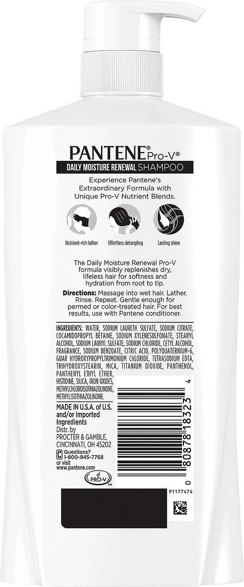 slide 2 of 3, Pantene Pro-V Daily Moisture Renewal Shampoo 30.4 oz, 30.4 oz