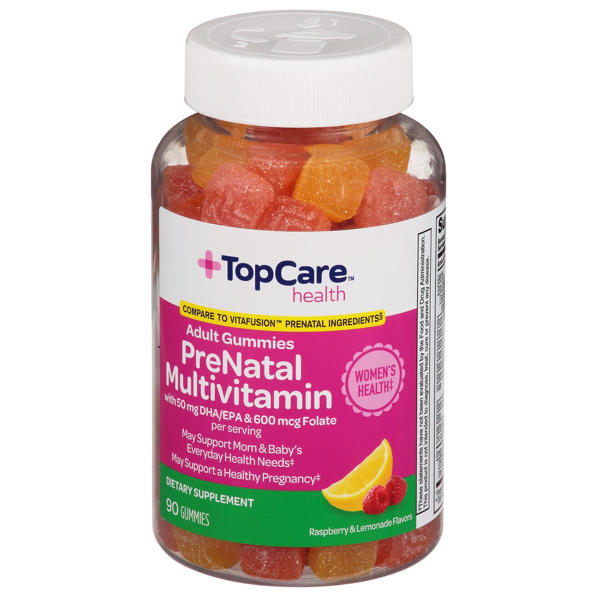 slide 11 of 14, TopCare Health Raspberry Lemonade Flavor PreNatal Multivitamin 90 Adult Gummies, 90 ct